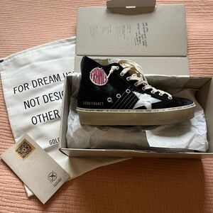 Golden Goose Black Suede Sneakers (NEW)